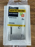 Everbilt Squeak-free Door Hinge Satin Nickel With Hardware X 1/4" Radius. Fixed Price $9.99.
