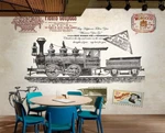 3D Retro Train G16126 Wallpaper Murals Removable Self-adhesive Honey. Fixed Price $24.96.
