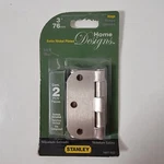 Nos Stanley Hardware S807-933 3" Door Hinge Satin Nickel Platet 2 Pack. Fixed Price $11.40.