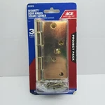 Ace Security Door Hinges Square Corner 4" Bright Brass #5020010 3 Pack. Fixed Price $24.75.