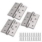 Pcs 4X3 Inch Brushed Nickel Door Hinges 2.5MM #304 Stainless Steel Pro. Fixed Price $47.09.