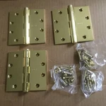 Stanley Hinges F179 4.5 X Polished Brass Finish Nos Lot 3. Fixed Price $17.99.