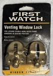 First Watch Venting Window Lock 1430 Brass Plated For Double Hung Wood Frame. Fixed Price $9.99.