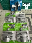 5-PACK Lot National Hardware N178-814 Screen Storm Door Knob Latch Satin Silver. Fixed Price $48.26.