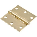 Hillman Square Corner Door Hinge Satin Brass (3"). Fixed Price $7.95.