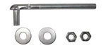 Bolt Hook, 3/4 Thread, 7-1/8 10 Steel, Zinc-plated. Fixed Price $17.59.