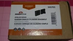Design House Emblem Single Metal Cylinder Square Deadbolt Matte Black. Fixed Price $8.99.