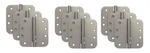 Pack Of 9) Schlage 4" Corner Hinges 5/8' Radius Satin Nickel Finish. Fixed Price $90.87.