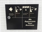 Veeder-root Gilbarco T17626-G2 Black Blank Access Door With Lock Hinges & Pin. Fixed Price $84.38.