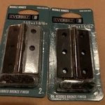 2-PACK Everbilt 2-1/2" X 1-9/16" Oil-rubbed Bronze Finish Middle Hinges 020 955. Fixed Price $6.79.