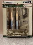 Gate House Door Hinges Pk 4" Square Polished Brass Finish 0308924 New Box. Fixed Price $9.99.