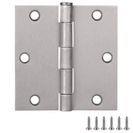 10 Pcs 181487 3.5"X3.5" Satin Nickel Square Steel Interior Door Hinges. Fixed Price $48.87.