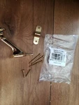 8 Handrail Bracket Shiny Brass Finish Unbranded. Possibly National Or Stanley. Fixed Price $19.99.