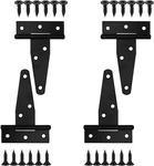 4 Pcs 3 Inch Strap Heavy Duty, Shed Door Gate Hinges, Black. Fixed Price $10.46.