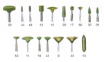 Dental Lab Green Stone Point (box Of 100 Ea). Fixed Price $9.50.