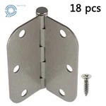 18 Pack Satin Nickel Door Hinges 3-1/2" 3.5*3.5INCH 2.2MM 5/8" Radius Corners. Fixed Price $29.97.