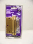 New Hillman Self Closing Spring Hinge- 3-1/2" Brass #851962. Fixed Price $7.95.