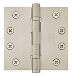 Emtek 9401415 4"X4" Steel Heavy Duty Ball Bearing Hinges Pair - Polished Nickel. Fixed Price $14.99.