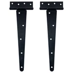 Heavy Duty Tee Hinge - All Size Black Rustproof Shed & Gate Pcs 12 Inch. Fixed Price $27.01.
