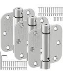 Self Closing Door Hinges, Spring Loaded 4 Inch, Brushed Nickel, 3 Pack. Fixed Price $32.15.