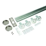 Durable Double Closet Track Rolling/sliding Door Hardware Kit 96 In. Steel. Fixed Price $41.96.