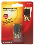 Hillman Anchorwire 50 Lb. Brass Magnetic Picture Hook Mirror Hanger Pk 122368. Fixed Price $8.99.