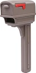 Gentry Plastic, Dual Access, Mailbox And Post Kit, GGC1M00AM, Mocha, Large Capac. Fixed Price $118.99.