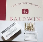 Baldwin Brass Steeple Tip Hinge Finials Polished Finish 1083-030 Set Four. Fixed Price $17.99.