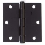 X Emtek Plain Bearing Square Corner Hinge Black - Pair 9101319 US19. Fixed Price $6.71.