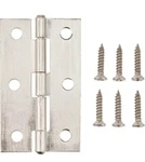 Amazon Basics AB-4025 Butt Hinge, Satin Nickel, 12 Count, 2-2/5. Fixed Price $7.75.