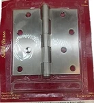 4" Brainerd Door Hinge Brushed Satin Nickel Solid Brass Missing Screws 132. Fixed Price $8.95.