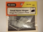 Du-bro Small Nylon Hinges Model # 118. Fixed Price $6.00.