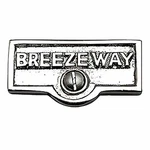 Switch Plate Tags "breezeway" Name Signs Labels Chrome Brass Renovators Supply. Fixed Price $14.99.