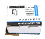Kartners Dover Wall Mount Full Back Plate Hinge Polished Chrome Finish 52034-99. Fixed Price $69.99.