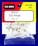 Du-bro Micro E/z Hinge Package Of 15 )( Cat. # 937. Fixed Price $6.25.