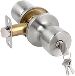 Hosom Keyed Entry Door Knob With Lock & Satin Nickel Interior Exterior. Fixed Price $17.99.