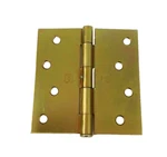 10 Pack Hager 4 Inch Square Corners Brass Tone Non Removable Pin Door Hinges. Fixed Price $36.00.