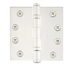 Emtek 96414US14 4" X Solid Brass Square Corner Ball Bearing Hinge - Pair. Fixed Price $40.00.