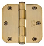 Emtek 96133US4 3.5" X Solid Brass 5/8" Radius Corner Bearing Mortise Hinge. Fixed Price $42.00.