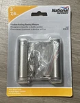 National Hardware N100-051 Satin Nickel Steel Double Acting Spring Hinge 3 In.. Fixed Price $16.99.