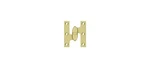 Deltana OK2520U3-L 2-1/2" X Olive Knuckle Hinge; Bright Brass Finish. Fixed Price $36.68.