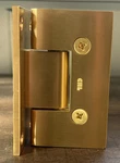 Crl V1E037BR Polished Brass Vienna Series Wall Mount Full Back Plate Hinge. Fixed Price $40.00.