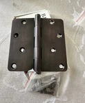 8 New Baldwin Door Hinges. 4"X4" 1/4" Radius. 1440.112.1 Venetian Bronze. Fixed Price $104.00.