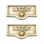 Switch Plate Tag "attic" Name Sign Label Lacquered Pack Of 2 Renovators Supply. Fixed Price $27.99.