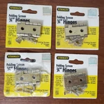 Packs Stanley Screen Door Double Acting Hinges Folding 1 3/4 X Joint Nos. Fixed Price $35.00.