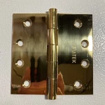 New Emtek 4"X4" Polished Brass Door Hinge Unlacquered Square Corners - No Screws. Fixed Price $24.99.