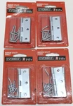 Lot Of Everbilt 2-1/2 In. Zinc Plated Narrow Utility Hinges (2-PACK) 649 171. Fixed Price $14.99.