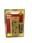 Ace 3" X 2.5" Baked Enamel Brass Screen Storm Door Hinge With Screws. Fixed Price $12.95.