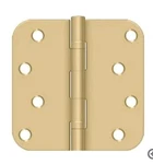 Deltana Pair Brushed Brass 4X4 Ball Bearing 5/8 Radius Corners Mortise Hinge. Fixed Price $16.99.