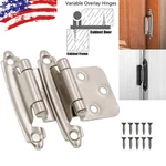 Lot Kitchen Cabinet Hinges Overlay Self Closing Face Mount Cupboard Door. Fixed Price $69.95.